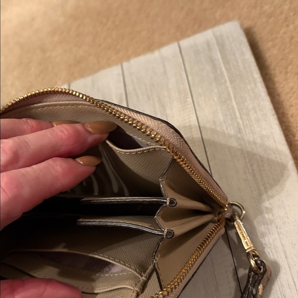 Michael Kors Brown Snakeskin Wristlet Clutch - Picture 8 of 9